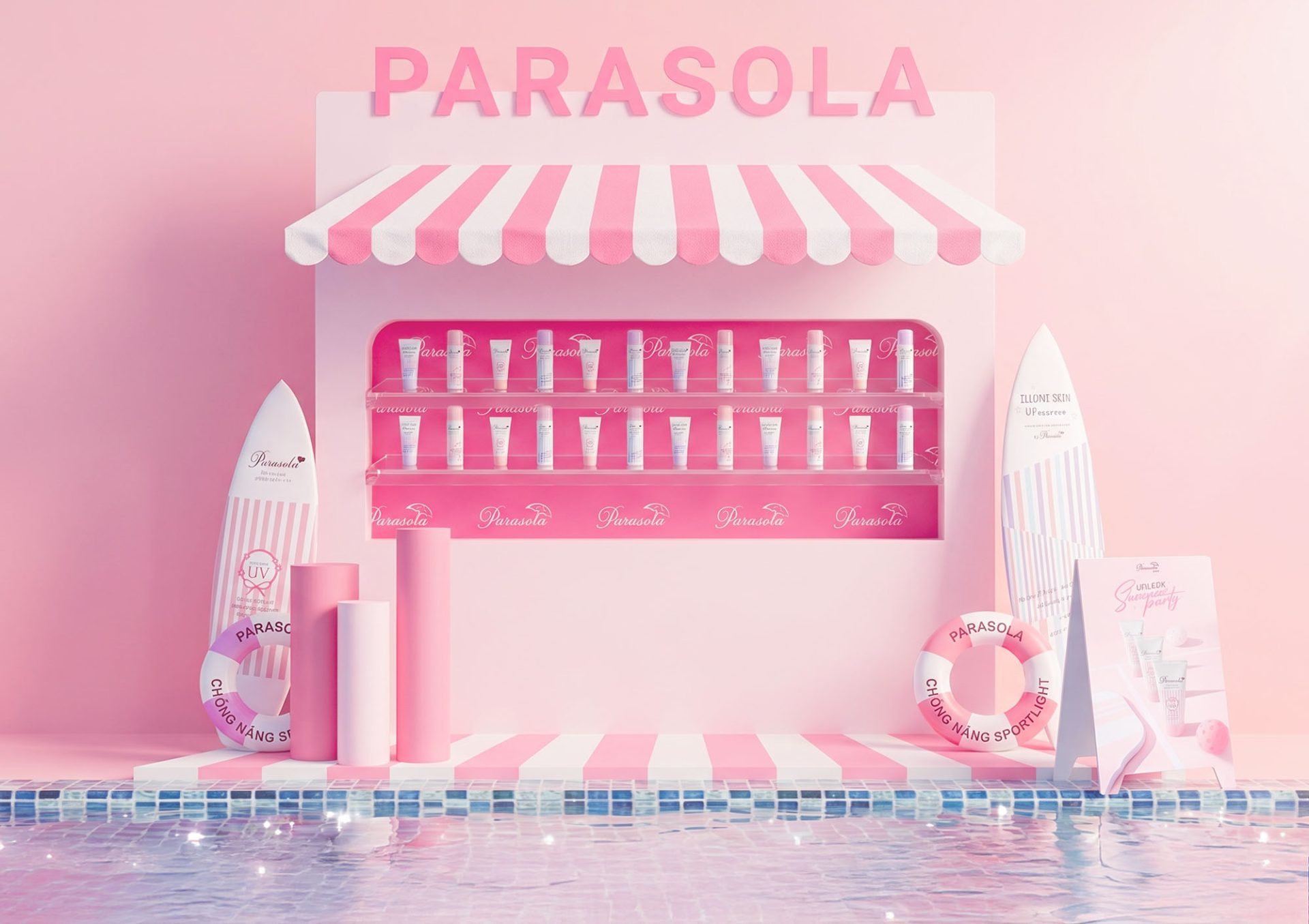 Parasola x L’Officiel — Activation Booth Design